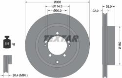 TEXTAR Disc Frana 92170603 Mitsubishi Lancer Vi/Lancer Vii