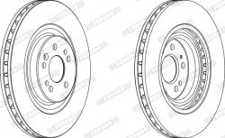 FERODO Disc Frana Ddf1085C-1 Mercedes-Benz M-Class