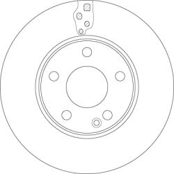 TRW Disc Frana Df6548 Mercedes-Benz A-Class/B-Class/Cla (DF6548)