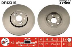 TRW Disc Frana Df4231S Renault Espace Iv/Vel Satis