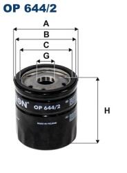 FILTRON Filtru Ulei Op644/2 Alfa Romeo Giulia/Stelvio Buick Enclave/La Crosse Dodge Dart