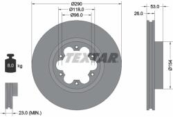 TEXTAR Disc Frana 93240600 Nissan Atleon/Cabstar/Cabstar E/Nt400 Cabstar