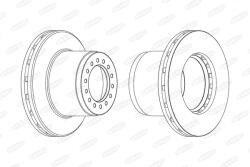 BERAL Disc Frana Bcr189A Mercedes-Benz Atego/Atego 2/Atego 3/Tourino