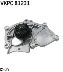 SKF Pompă De Apă, Răcire Motor Vkpc81231 Audi A1/A3/A4 B8/A4 B9/A5/A6 C7/A6 C8/A7/Q2