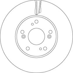 TRW Disc Frana Df6527 Honda Civic Ix