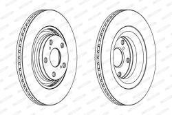 FERODO Disc Frana Ddf1754C Toyota Avensis/Verso (DDF1754C)