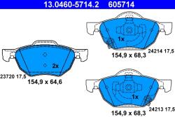 ATE Set Placute Frana, Frana Disc 13.0460-5714.2 Honda Accord Vii (13.0460-5714.2)