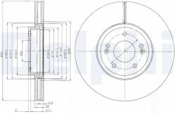 DELPHI Disc Frana Bg9056C Hyundai Grand Santa Fé/Santa Fe Iv/Santa Fé Ii/Santa Fé Iii