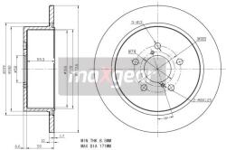 MAXGEAR Disc Frana Puntea Spate 19-2356 Subaru Legacy Iv/Outback (19-2356)