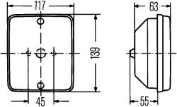HELLA Lampa Mers Inapoi Spate 2Zr003236-051 Mercedes-Benz Lk/Ln2/Lp/Ng/O 304/O 305