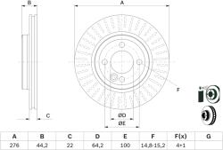 Bosch Disc Frana 0986479B39 Mini Mini (0986479B39)