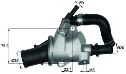 MAHLE Termostat, Lichid Racire Ti14688 Alfa Romeo 147/Gt Fiat Bravo Ii/Stilo (TI14688)