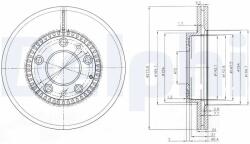 DELPHI Disc Frana Bg3724 Mazda 323 F Vi/323 S Vi/6/626 V/Premacy