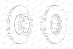 BERAL Disc Frana Bcr120A Mercedes-Benz Conecto/O 340/O 404/Tourismo (BCR120A)
