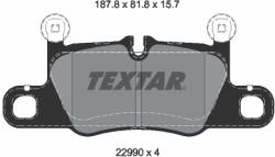 TEXTAR Set Placute Frana, Frana Disc 2299001 Porsche Cayenne/Taycan/Taycan Cross Turismo (2299001)
