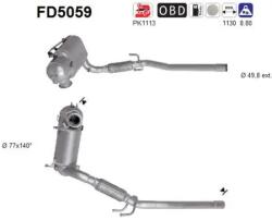 AS Filtru Funingine/Particule, Sist. De Esapament Fd5059 Audi A1 Seat Ibiza Iv (FD5059)