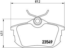 BREMBO Set Placute Frana, Frana Disc P54023 Haima (Faw) M3 Mitsubishi Carisma/Colt (P54023)