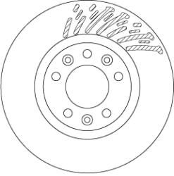 TRW Disc Frana Df6657 Citroën Berlingo/C4 Picasso Ii/C4 Spacetourer Peugeot Partner
