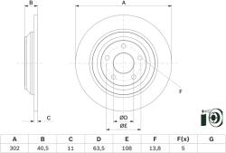 Bosch Disc Frana 0986479F79 Ford Focus Iv/Kuga Iii