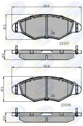 COMLINE Set Placute Frana, Frana Disc Cbp01131 Citroën Xsara Peugeot 206/206+/306