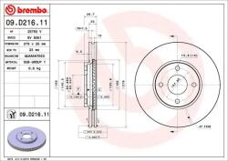 BREMBO Disc Frana 09. D216.11 Ford Ecosport Ford (Changan) Ecosport