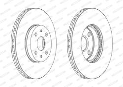 FERODO Disc Frana Ddf1780C Toyota Ractis/Yaris/Yaris / Vios