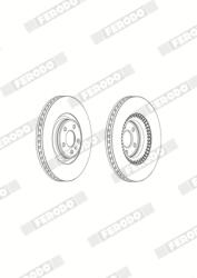 FERODO Disc Frana Ddf1987C-1 Audi A6 C7/A7/A8 D4