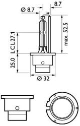 Philips Bec, Far Faza Lunga 42402Vic1 Honda Civic Ix/Cr-V Iv/Cr-V V/Cr-Z Lexus Es/Gs/Gx (42402VIC1)