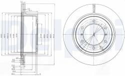 DELPHI Disc Frana Bg4014 Hyundai Terracan (BG4014)