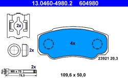 ATE Set Placute Frana, Frana Disc 13.0460-4980.2 Citroën Jumper I Fiat Ducato (13.0460-4980.2)