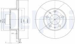 DELPHI Disc Frana Bg2845 Citroën Jumper I Fiat Ducato Peugeot Boxer (BG2845)