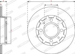 FERODO Disc Frana Ddf2985C Citroën C4 Iii/C4 X Ds Ds 3 / Ds 3 Crossback Opel Corsa F