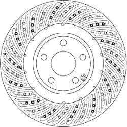 TRW Disc Frana Df6674S Mercedes-Benz E-Class/E-Class T-Model/Slc/Slk