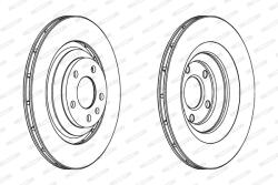 FERODO Disc Frana Ddf1240C Audi A6 C6