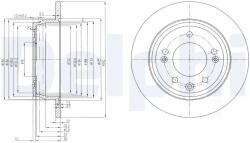 DELPHI Disc Frana Bg4082C Hyundai Tucson/I30/Ix35 Kia Cee'D/Pro Cee'D/Sportage Iii