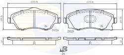 COMLINE Set Placute Frana, Frana Disc Cbp31112 Opel Combo/Corsa C/Meriva A/Tigra Twintop
