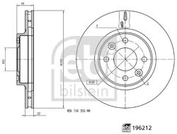Febi Bilstein Disc Frana Punte Fata 196212 Dacia Logan/Logan Ii/Logan Mcv Ii/Logan Pick-Up