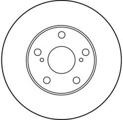 TRW Disc Frana Df1431 Holden Apollo Lexus Es Toyota Avalon/Avensis Verso/Camry/Gaia