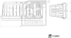 Febi Bilstein Filtru Aer 173491 Mercedes-Benz Actros Mp4 / Mp5/Antos/Arocs