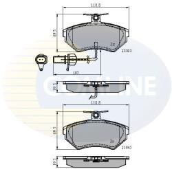 COMLINE Set Placute Frana, Frana Disc Cbp1736 Audi A4 B5/A4 B6/A4 B7 Seat Exeo Vw Bora