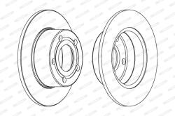 FERODO Disc Frana Ddf321C Audi 100 C4/A6 C4/A6 C5 Skoda Superb I Vw Passat B5 (DDF321C)