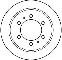 TRW Disc Frana Df4133 Daewoo Korando/Musso/Rexton Ssangyong Korando/Musso