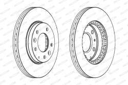 FERODO Disc Frana Ddf1278C Besturn (Faw) B50 Mazda 323 F Vi/323 S Vi/6/626 V/Premacy