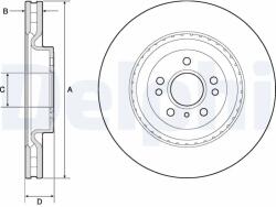 DELPHI Disc Frana Bg9175C Mercedes-Benz Gl-Class/Gle/Gls/M-Class