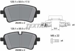 TEXTAR Set Placute Frana, Frana Disc 2626501 Audi A4 B9/A5/A6 C8/A6 E-Tron/A7/A8 D5/Q5 (2626501)