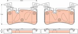 TRW Set Placute Frana, Frana Disc Gdb2061 Mercedes-Benz C-Class/C-Class T-Model/Cls (GDB2061)