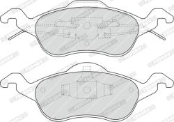 FERODO Set Placute Frana, Frana Disc Fdb1318 Ford Focus I (FDB1318)