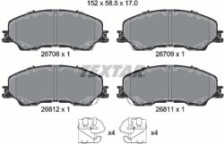 TEXTAR Set Placute Frana, Frana Disc 2670801 Isuzu D-Max Iii/Mu-X Mazda Bt-50 Iii