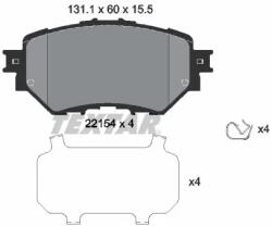 TEXTAR Set Placute Frana, Frana Disc 2215401 Mazda 3