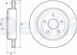 DELPHI Disc Frana Bg4802C Jeep Grand Cherokee/Grand Cherokee Iv